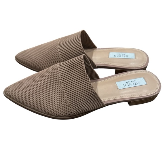 Steven Valdez Knit Mules | Brown Pointed Toe Slip-On | Size 9 | Excellent - Picture 2 of 4